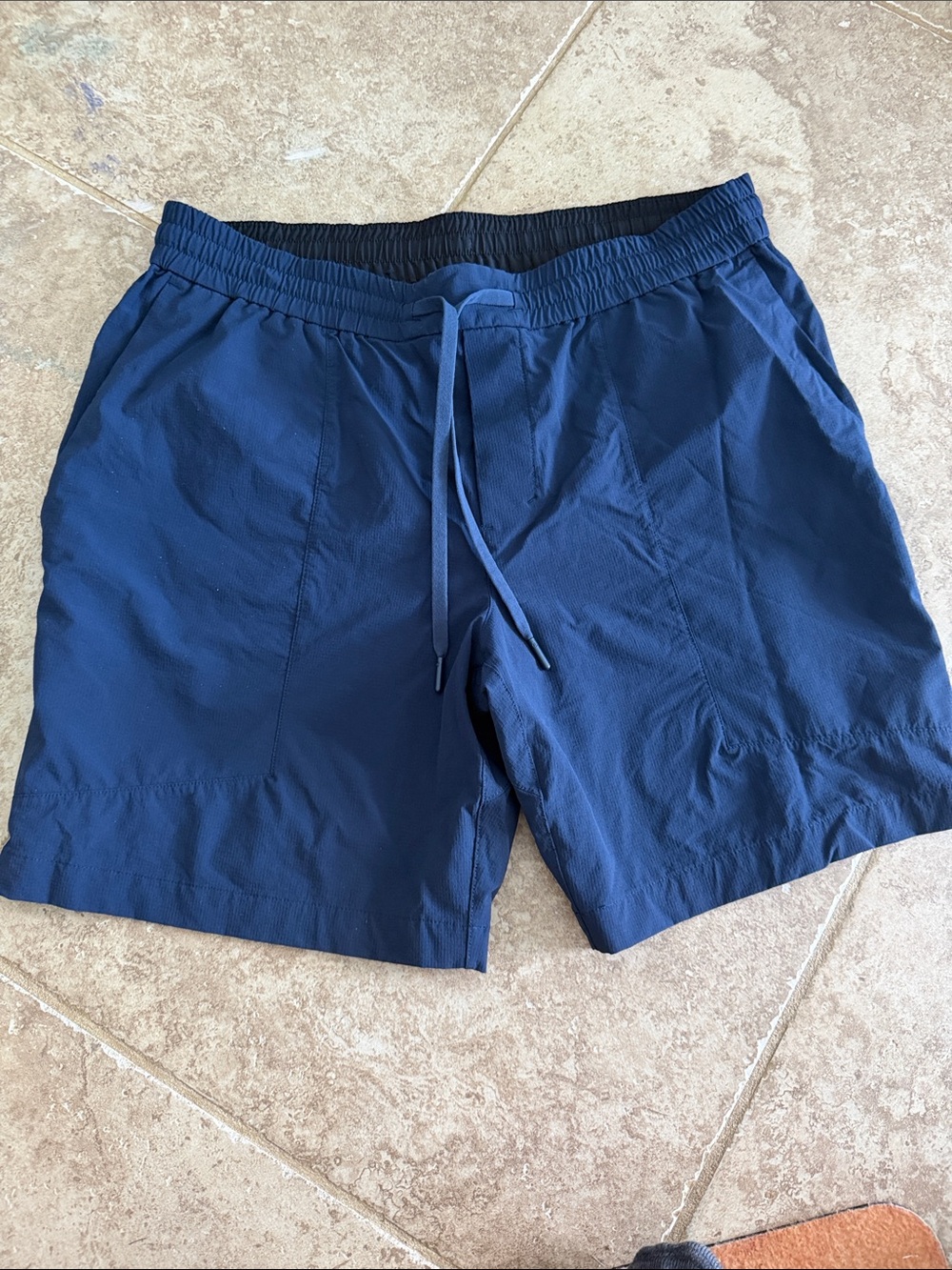 lululemon athletica Men's Navy Athletic Drawstring Shorts